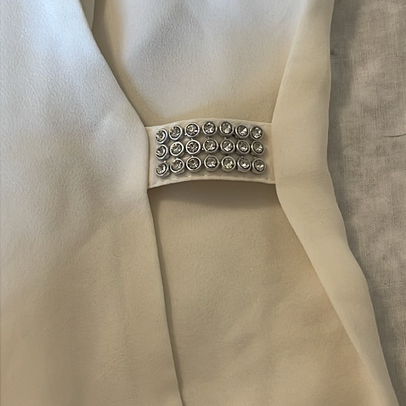 Travelers Collection by Chico's Chiffon Layered Top with Rhinestones - Picture 6 of 10